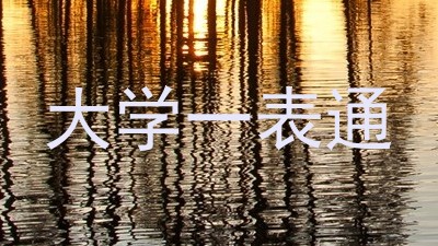 大学一表通