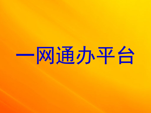 一网通办平台