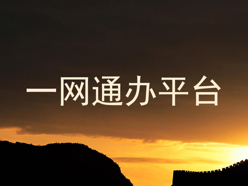 一网通办平台
