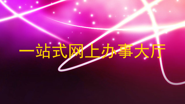 一站式网上办事大厅