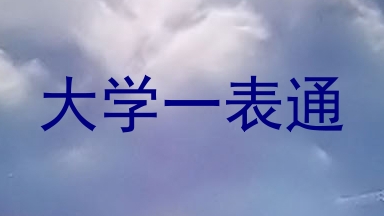 大学一表通