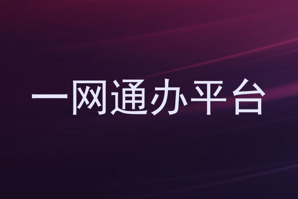 一网通办平台