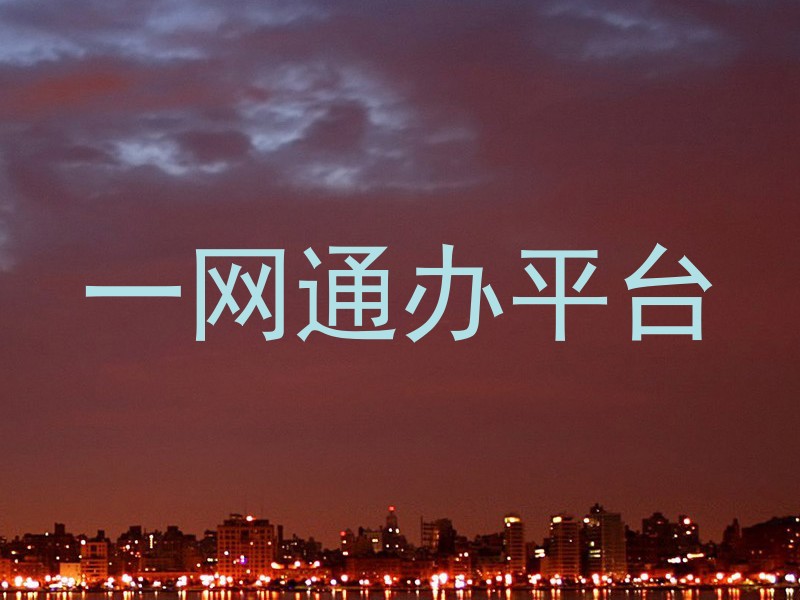 一网通办平台