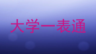 大学一表通
