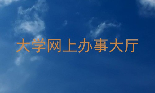 大学网上办事大厅