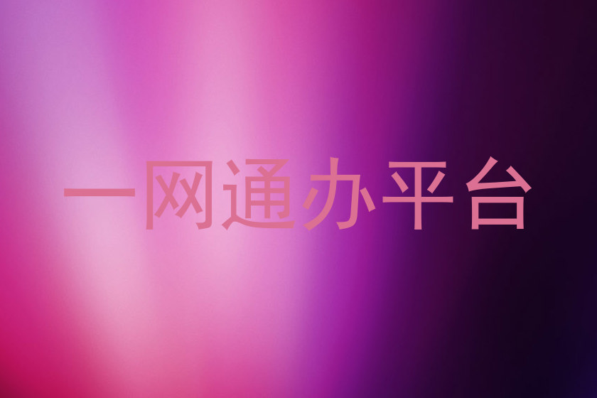 一网通办平台