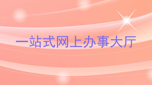 一站式网上办事大厅
