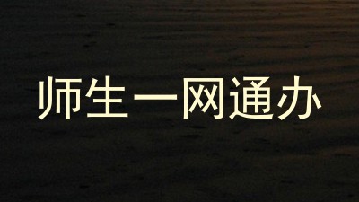 师生一网通办