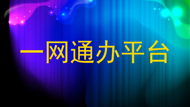 一网通办平台