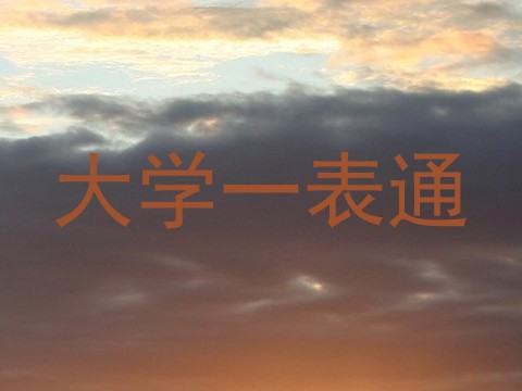 大学一表通