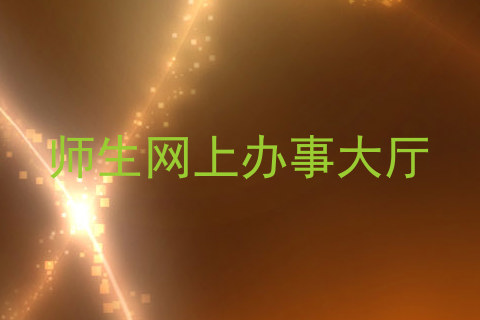 师生网上办事大厅