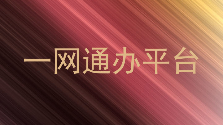 一网通办平台