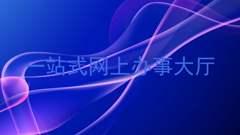 一站式网上办事大厅
