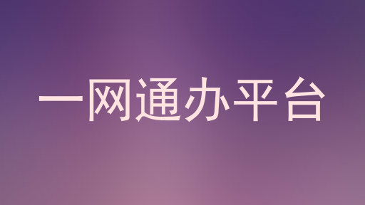一网通办平台