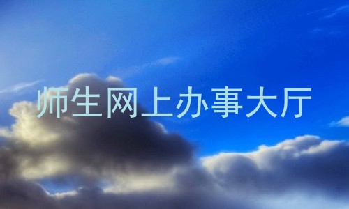 师生网上办事大厅