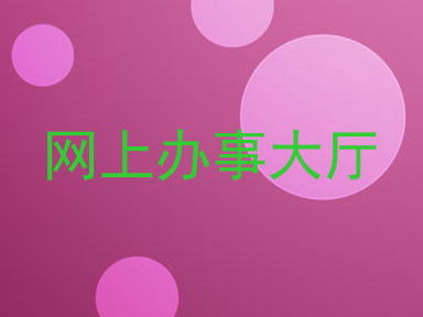 网上办事大厅