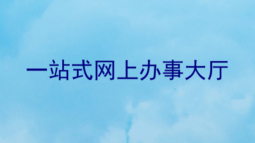 一站式网上办事大厅