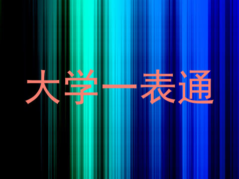 大学一表通