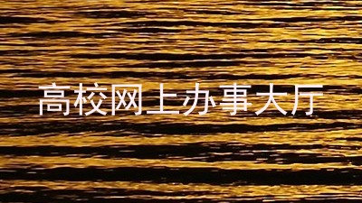 高校网上办事大厅