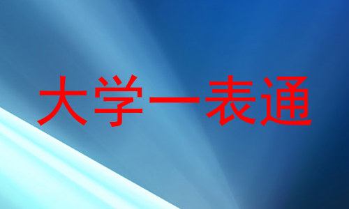 大学一表通