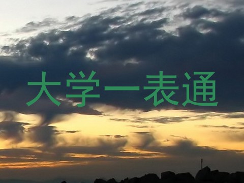 大学一表通