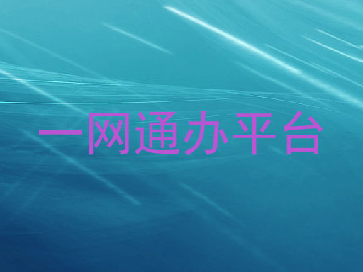 一网通办平台