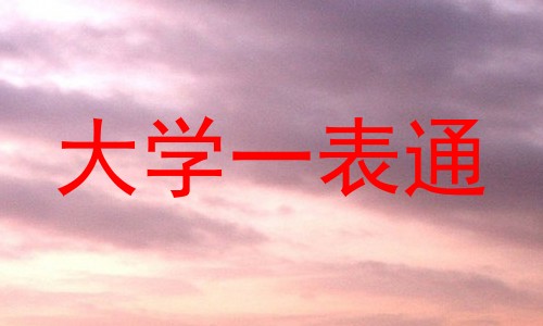 大学一表通