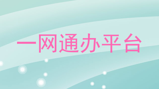 一网通办平台
