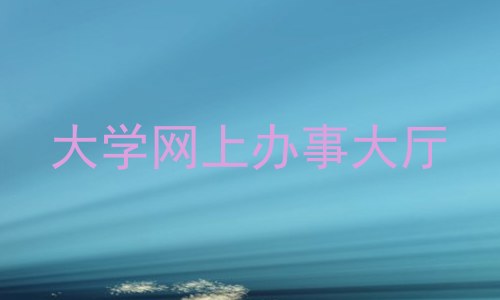 大学网上办事大厅