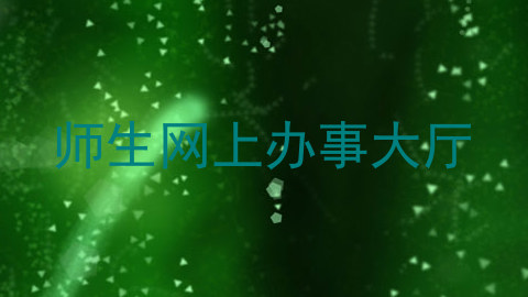 师生网上办事大厅