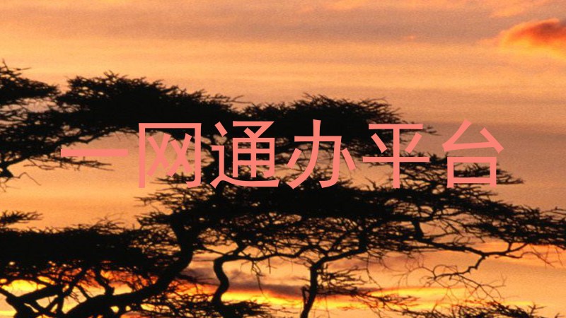 一网通办平台