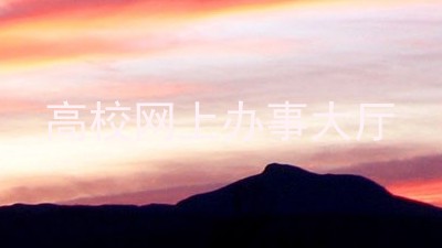 高校网上办事大厅