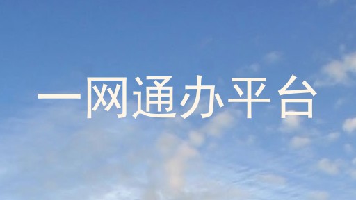 一网通办平台