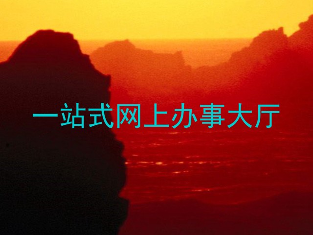 一站式网上办事大厅