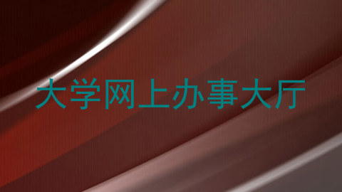 大学网上办事大厅