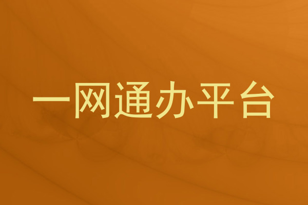 一网通办平台