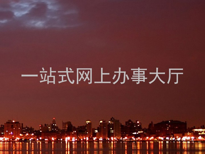 一站式网上办事大厅