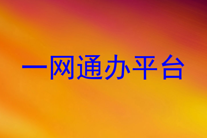 一网通办平台