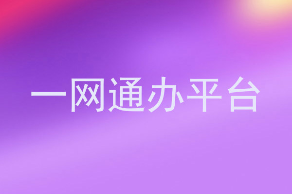 一网通办平台