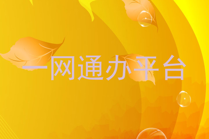 一网通办平台