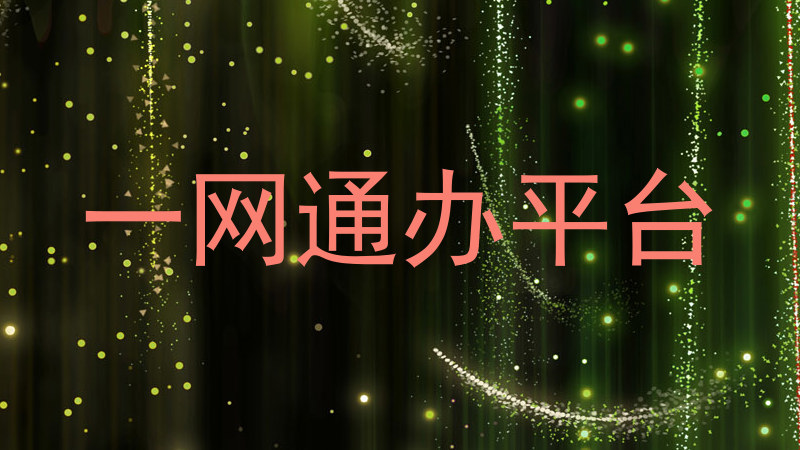 一网通办平台