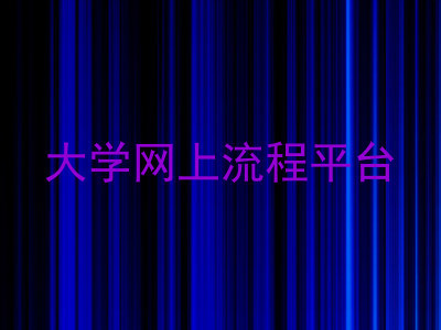 大学网上流程平台