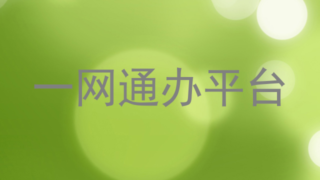 一网通办