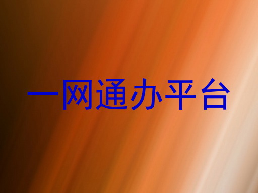 一网通办平台
