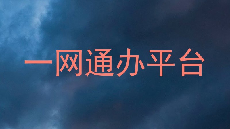 一网通办