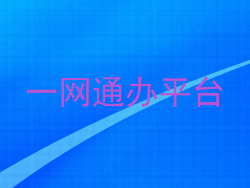 一网通办平台
