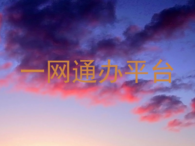 一网通办平台