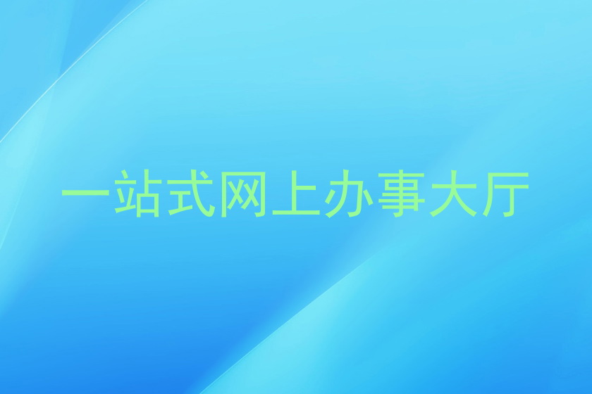 一站式网上办事大厅