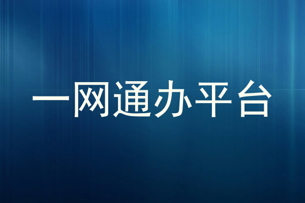 一网通办平台