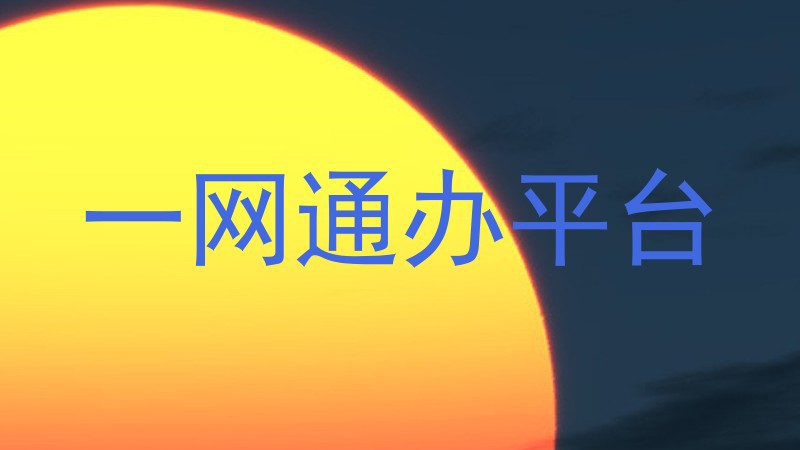 一网通办平台